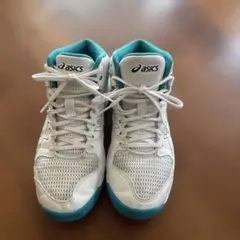 asicsバッシュ　ホワイト　DUNKSHOT 23.5