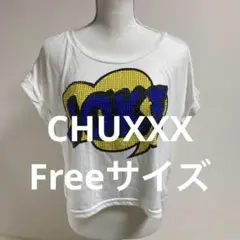 CHU XXX JOKEプリントルーズフィットTシャツカジュアル(0602)