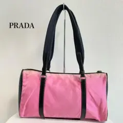 【美品】PRADA プラダ テスートナイロン×レザー ハンドバッグ ミニバッグ