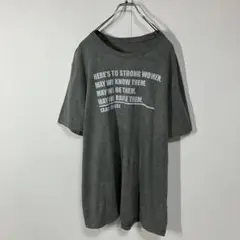 半袖Tシャツ　英字　プリント　クルーネック　大きいサイズ　ヴィンテージ感　古着