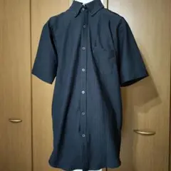 グランフェイズGRAND PHASE Lサイズ ストライプ ストレッチ半袖シャツ