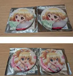 Dr.STONE でんきの科学館　ホワイトラメ缶バッチ　コハク　スイカ