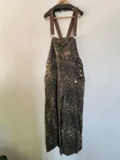 ヒョウ柄オーバーオール