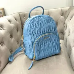 MIUMIU ミュウミュウ マテラッセ バックパック ライトブルー