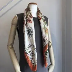 altea 花更紗シルクプリーツスカーフ