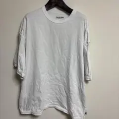 CAHLUMN ホワイト オーバーサイズ Tシャツ