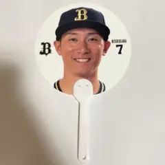 オリックスバファローズ 7 西川龍馬 ミニうちわ