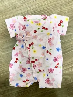 【美品】 ホットビスケッツ 甚平 60-70サイズ