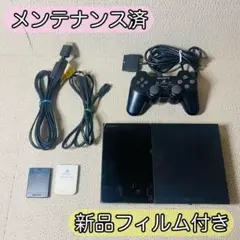 【動作良好】SONY ps2 90000 本体 新品フィルム付 薄型 プレステ2