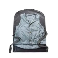 【美品】45R プリマロフト ナイロン 中綿ベスト カーキ