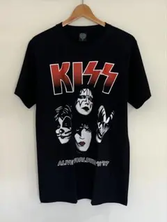 新品 バンドTシャツ XL キッス キス KISS メンバー デカロゴ