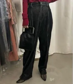 AMERI アメリ　COLOR CORDUROY TAPERED PANTS