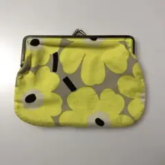 marimekko がま口ポーチ