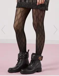 【美品】GUCCI GG柄 ラメ タイツ 美品】GUCCI GG柄 ラメ タイツ