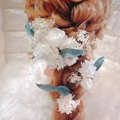 ヘッドドレス/ヘッドパーツ/結婚式/卒業式/成人式/髪飾り/プリザーブドフラワー
