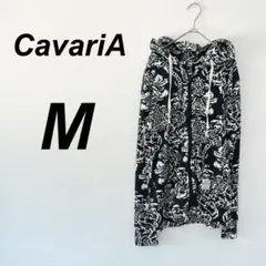⭐️CavariA⭐️美品！ メンズ パーカー M ボタニカル　パイル地