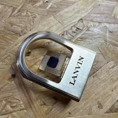 LANVIN ランバン　ベルト用バックル　黒金　ブラックゴールド