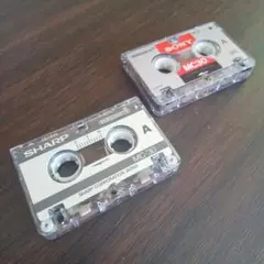 「SONY MC-30」と「SHARP MC-30」 マイクロカセットテープ