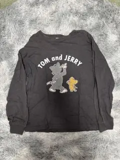 トムとジェリー ロングスリーブTシャツ ブラック