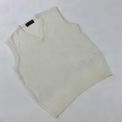 Jack Nicklaus アーガイル柄VネックニットベストアイボリーM