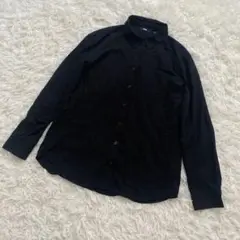 UNIQLO ユニクロ　レディース　長袖ボタンシャツ　黒　ブラック　Mサイズ