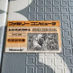 ファミコン　説明書のみ　スーパーマリオブラザーズ　誤表記