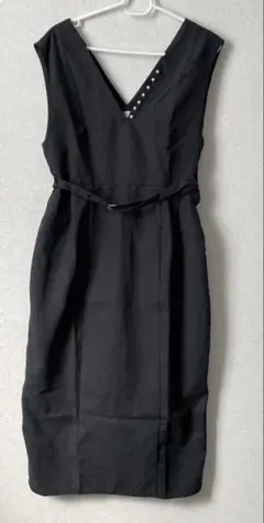 新品　しまむら　ノースリーブ ワンピース パール