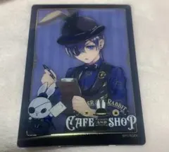 ウサギの店員 カフェとショップ カード