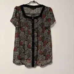 LAURA ASHLEY 花柄　ブラウス　サイズM
