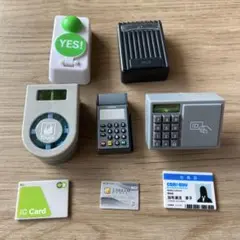 社員証マスコット　早押しクイズクイズボタン　カードリーダー　電子マネーマスコット