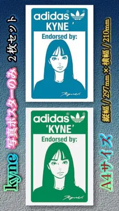 kyne/adidasスタンスミス【写真ポスターのみ２枚セット】※フレーム無し