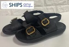 【極美品】【SHIPS any別注】eblouna バックルベルト サンダル