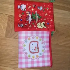 サンリオキャラクター 巾着とポーチ セット