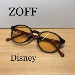2 Zoff Disney 100 yrs 眼鏡フレーム　セルフレーム　赤　黒