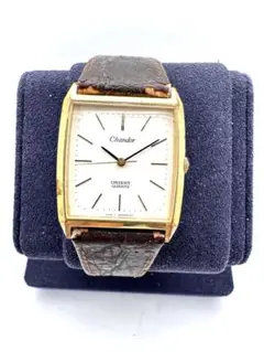 【美品/新品電池】ORIENT Chandor メンズ 腕時計 ゴールド ORIENT - Orient chandor ダイヤ使用 腕時計の通販 by miel♡'s