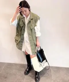 AP STUDIO ジョンブル　ベスト　ミリタリー
