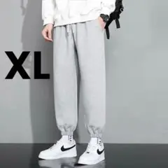 ジョガーパンツ グレー XL スウェットパンツ ルームパンツ