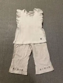 フリル付きトップス100cmとパンツセット(95cm)♡