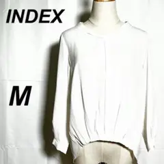 【インデックス】ブラウス(M)白 ホワイト 後ろ長め シンプル オシャレコーデ