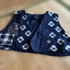 絣生地ベスト？ボレロ？