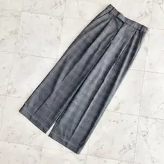 美品　アーバンリサーチ　DOORS ワイドパンツ　レディース　グレー　黒　36