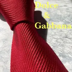 美品 Dolceu0026Gabbana 赤色 シルク100% 0090