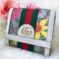 ♡グッチ♡ GUCCI オフィディア フローラ 花柄 二つ折り財布