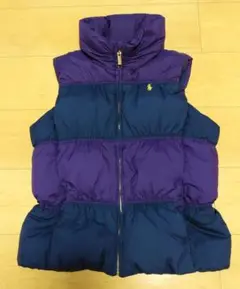 POLO RALPH LAUREN ダウンベスト パープル×ネイビー サイズXL