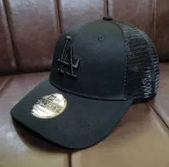 LA メッシュ オールブラック New Era 9FORTYキャップ