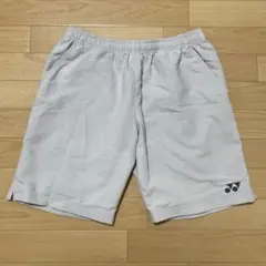 YONEX ハーフパンツ ベリークール ライトグレー Lサイズ バドミントン