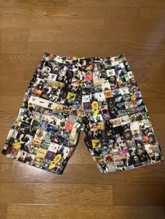 一二三屋 hiphop 総柄 ジャケ写 ハーフパンツ　WILYWNKA着用モデル