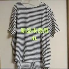 ストライプ 半袖Tシャツ 4L　ボーダー　新品未使用