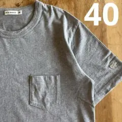SCYE BASICS サイベーシックス　Tシャツ　グレー　メンズ　サイズ40