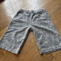 キッズ バンダナ柄 ハーフパンツ グレー